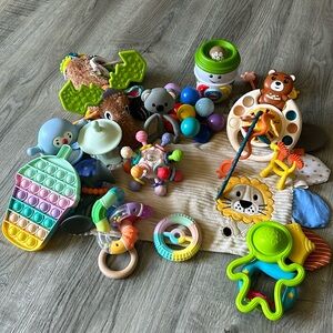 Baby Toy/Teether/Fidget Lot (Fat Brain/Lamaze/Fisher Price)